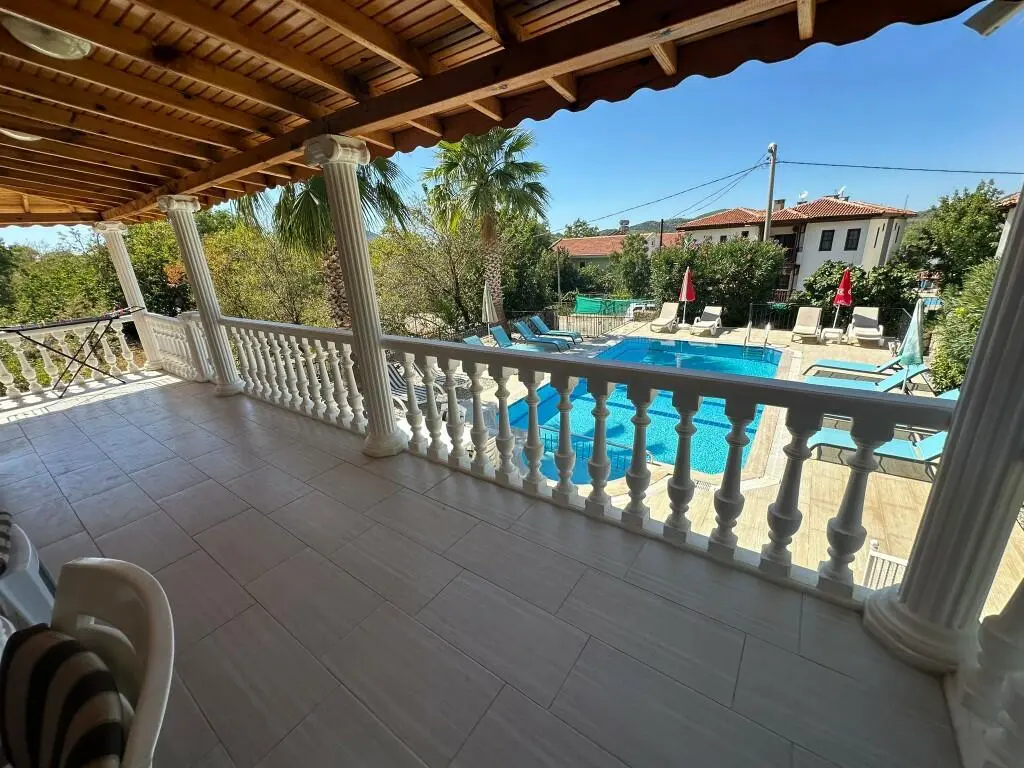 Shaded terrace